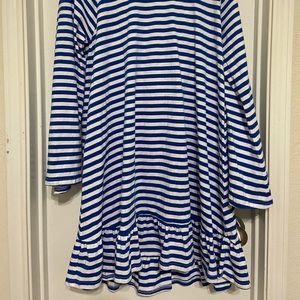 Blue/white boatneck dress